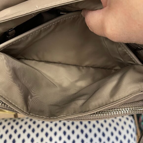 Tory Burch Gray Virginia Small Messenger Bag - Picture 11 of 12